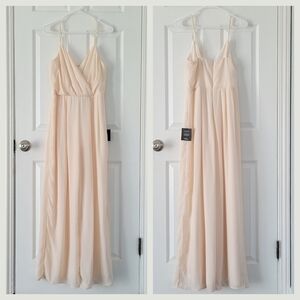 Call For Me Gardenia Faux Wrap Jumpsuit